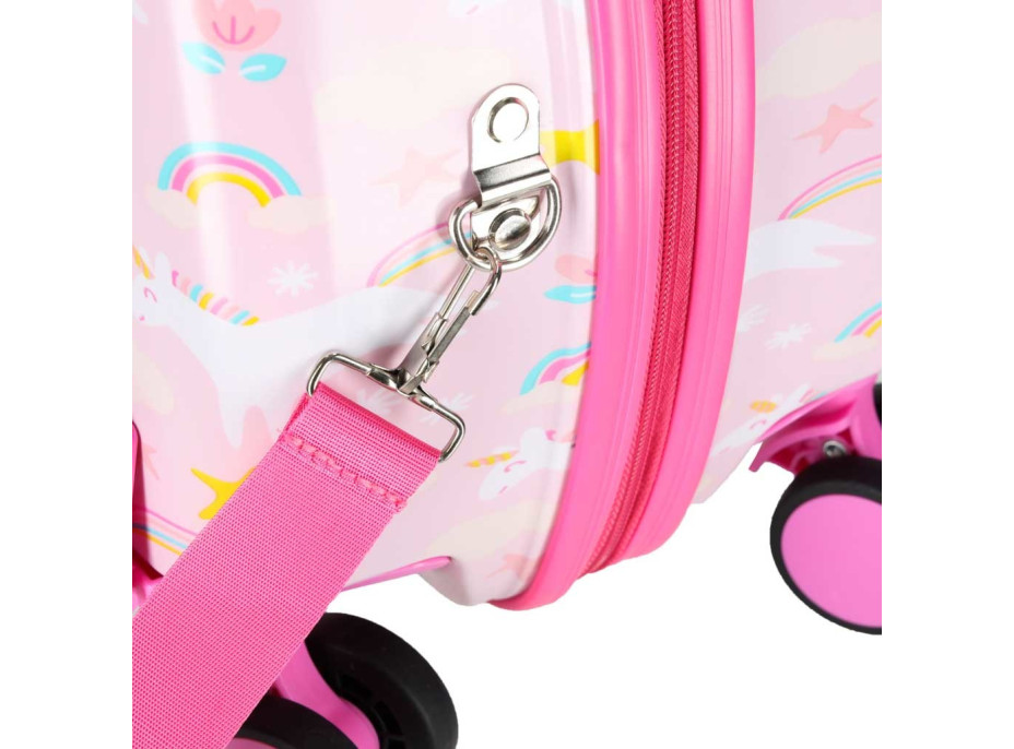 Dětský cestovní kufr na kolečkách - Jednorožec