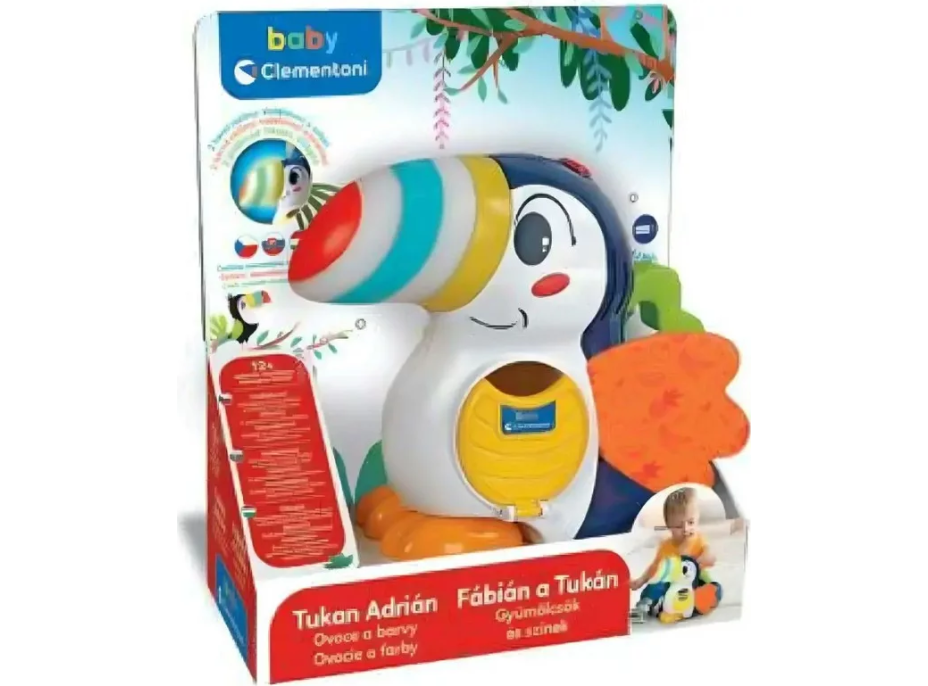 CLEMENTONI BABY Interaktivní Tukan Adrian CZ, SK, HU