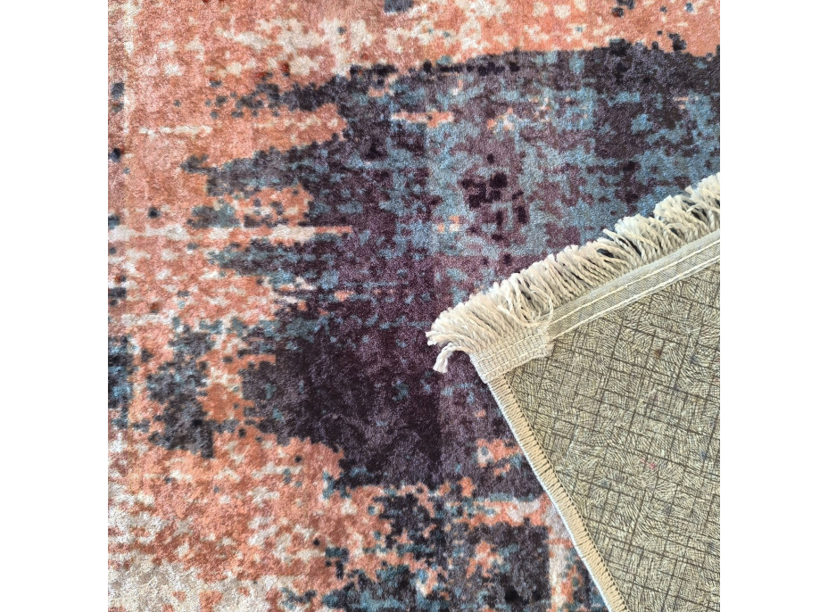 Kusový koberec HONOR New - Mist - červený/šedý