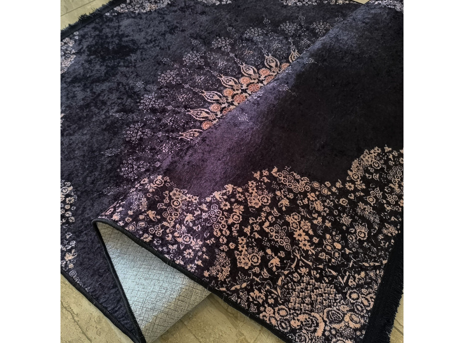 Kusový koberec HONOR New - Mandala - tmavě modrý/fialový