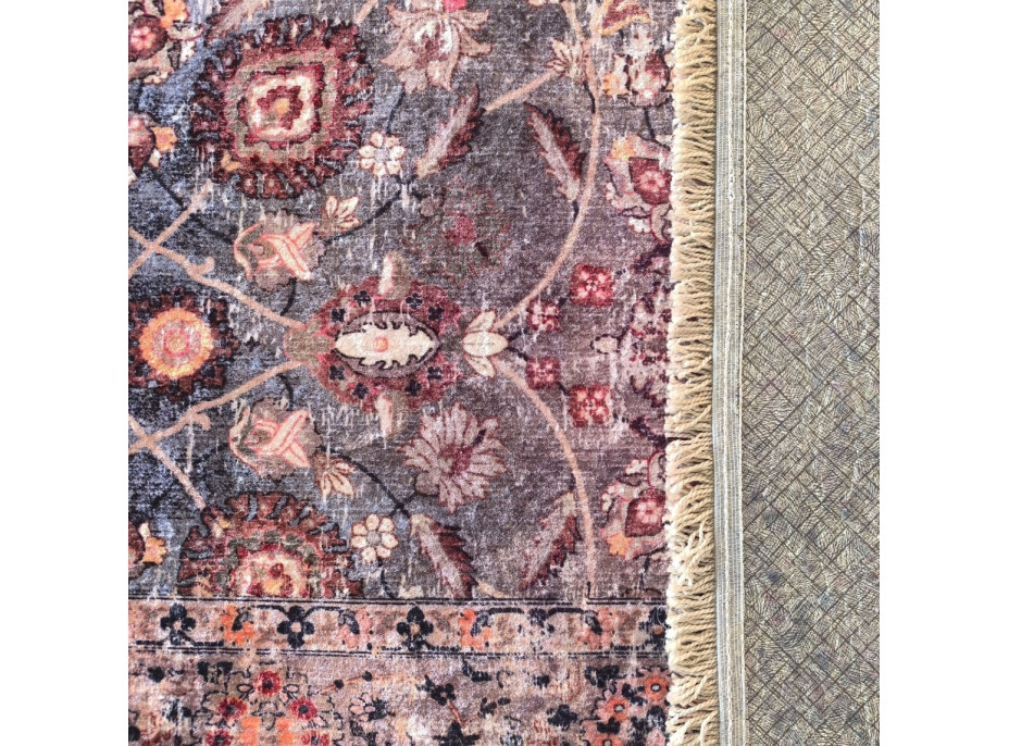 Kusový koberec HONOR New - Fragments - hnědý/šedý