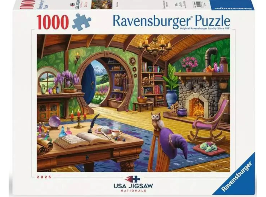 RAVENSBURGER Puzzle Útulná kouzelnická chaloupka 1000 dílků
