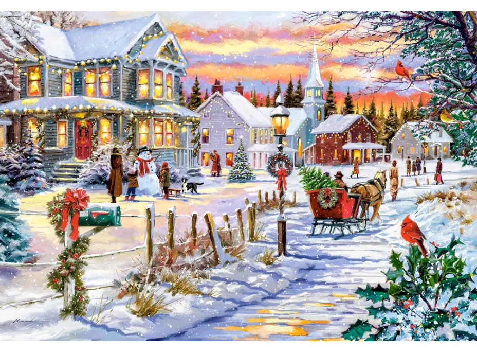 CASTORLAND Puzzle Vánoční strom se blíží 1000 dílků