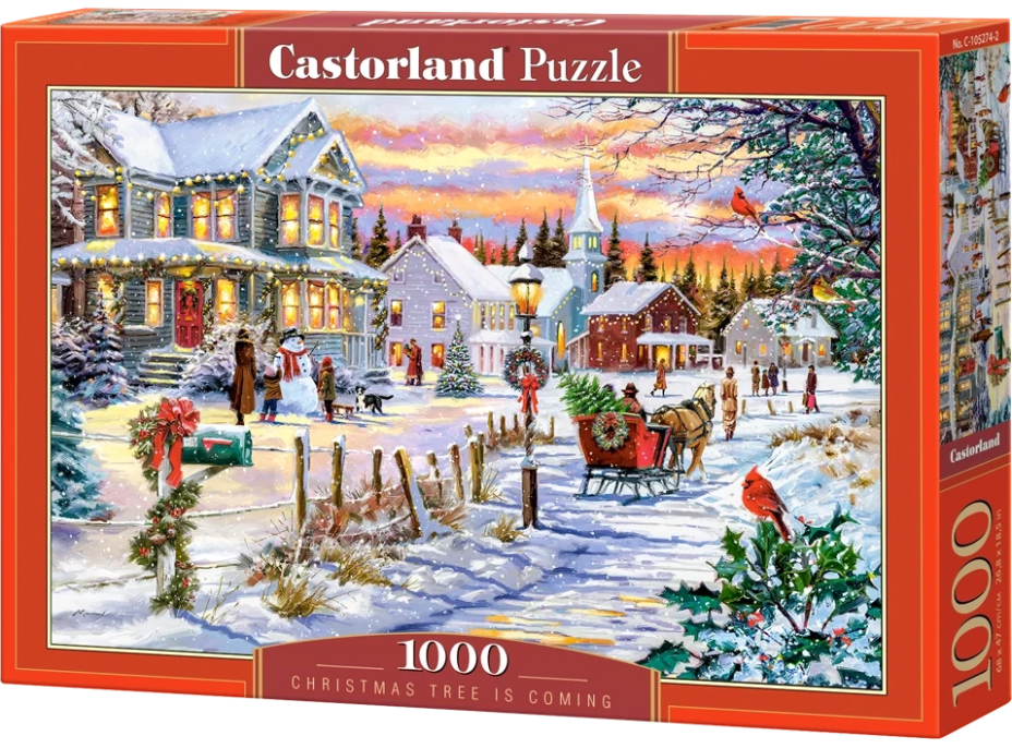 CASTORLAND Puzzle Vánoční strom se blíží 1000 dílků