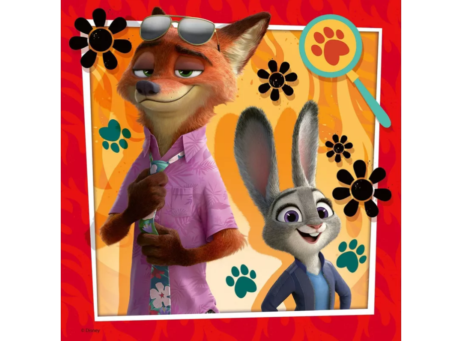 RAVENSBURGER Puzzle Zootropolis: Město zvířat 3x49 dílků