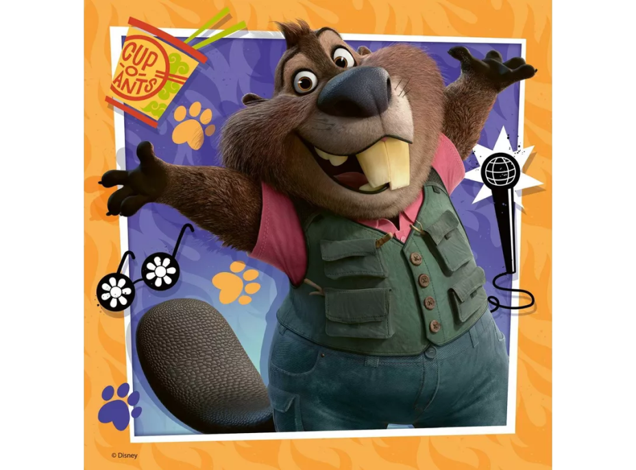 RAVENSBURGER Puzzle Zootropolis: Město zvířat 3x49 dílků