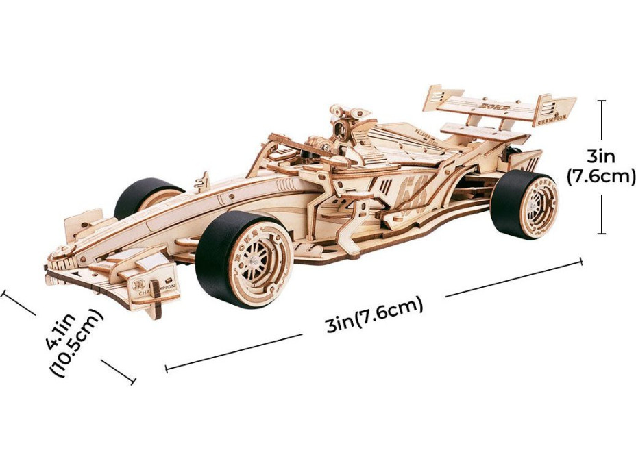 ROBOTIME Rokr 3D dřevěné puzzle Formule 247 dílků