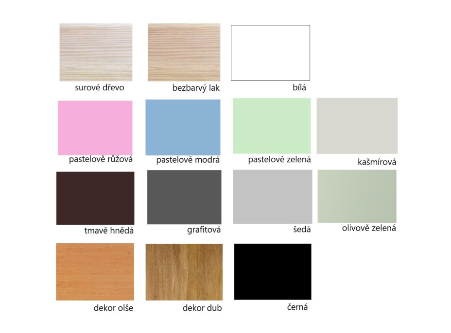 Dětská vyvýšená postel z masivu borovice PORTO - 200x90 cm