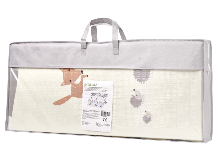 Oboustranná pěnová podložka 180 x 200 cm - Ulice/les