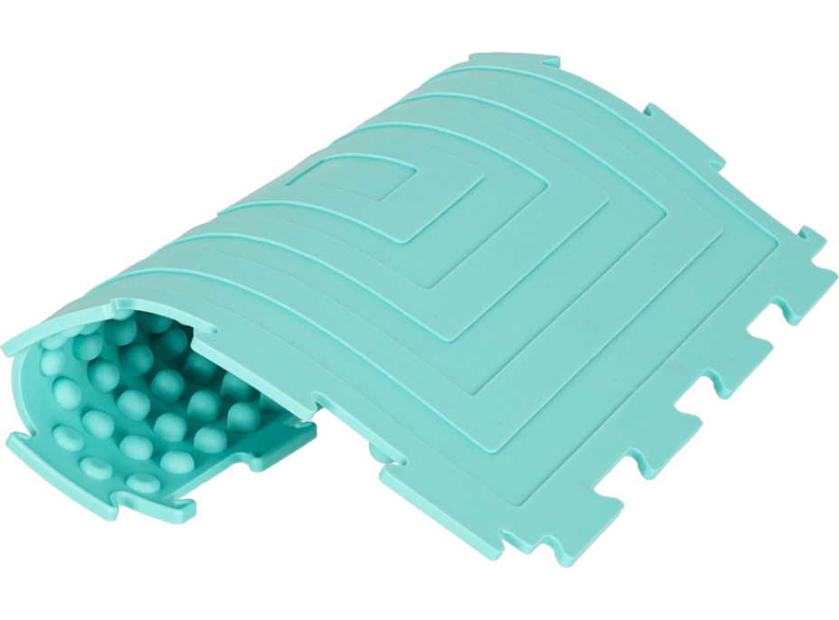 Senzorická podložka Montessori pro masáž nohou 8 dílků - pastelové barvy