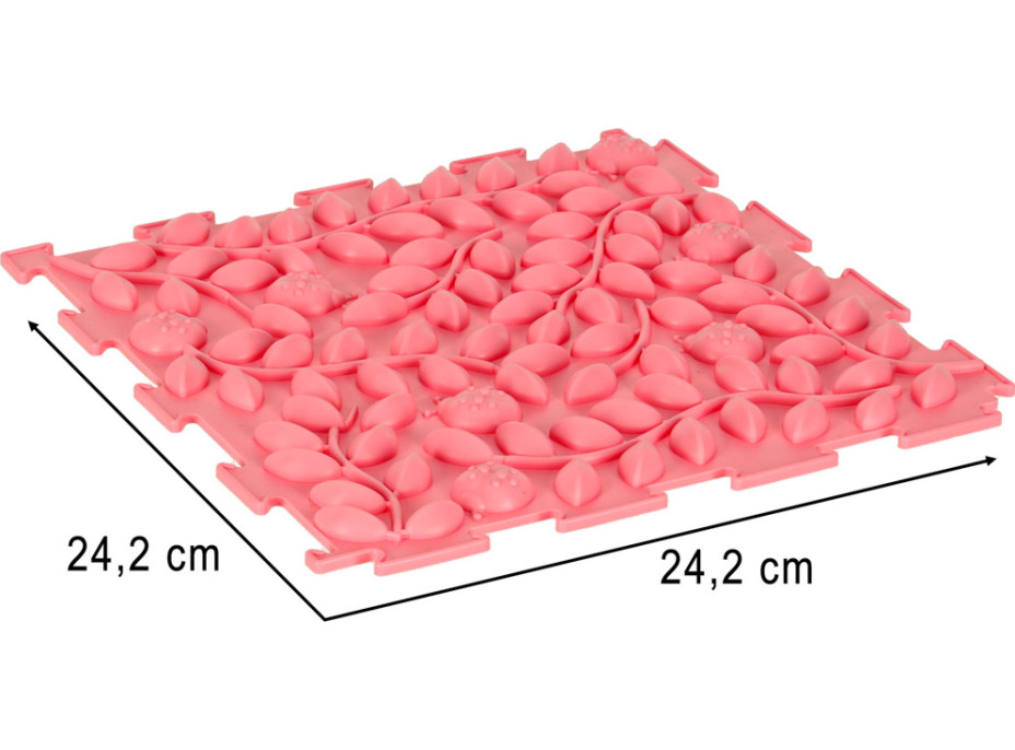 Senzorická podložka Montessori pro masáž nohou 8 dílků - pastelové barvy