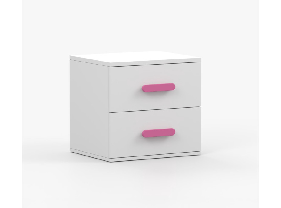 Noční stolek SMYK - bílý (více variant)