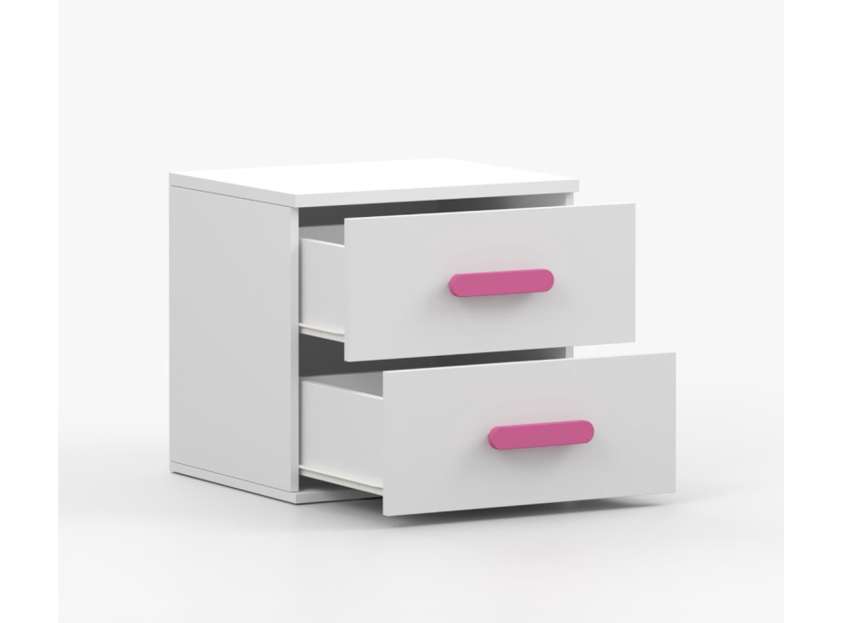 Noční stolek SMYK - bílý (více variant)