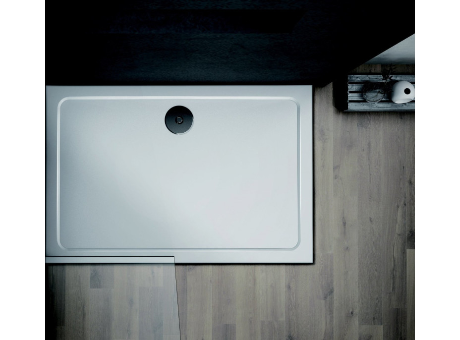 Obdelníková mramorová sprchová vanička VENETS - 150x90 cm