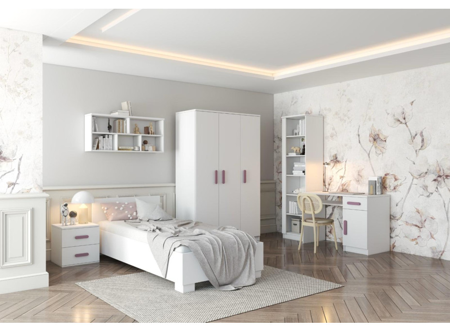 Šatní skříň SMYK 120 - bílá (více variant)