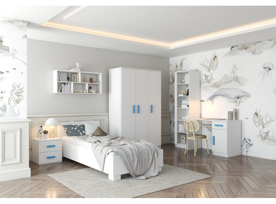 Šatní skříň SMYK 120 - bílá (více variant)