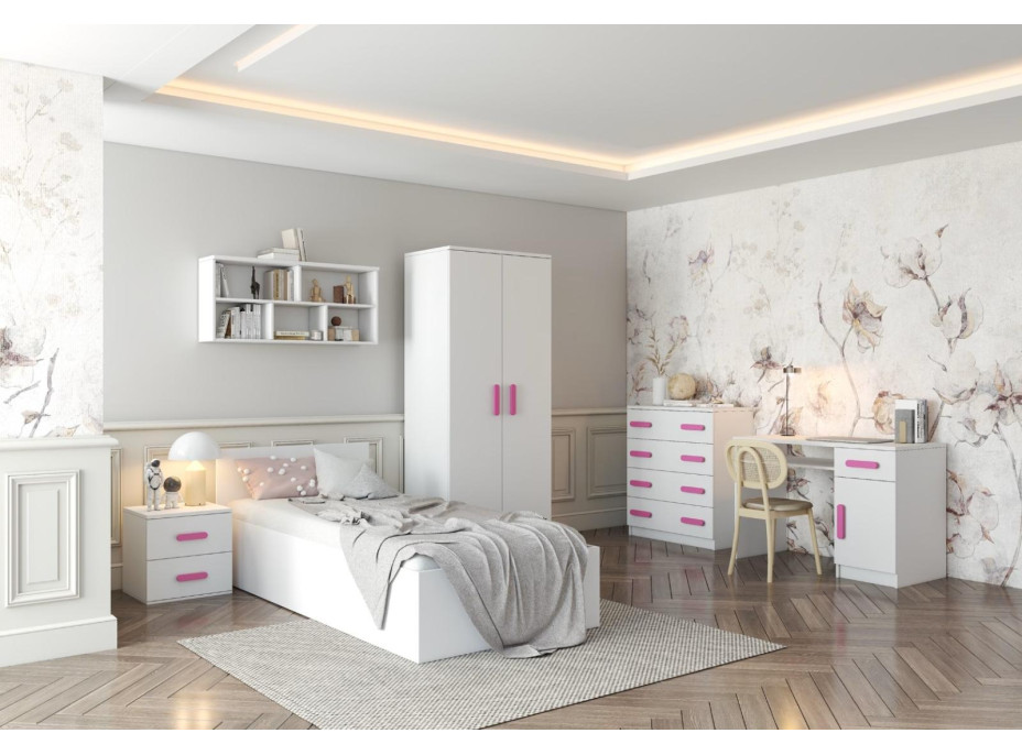 Noční stolek SMYK - bílý (více variant)