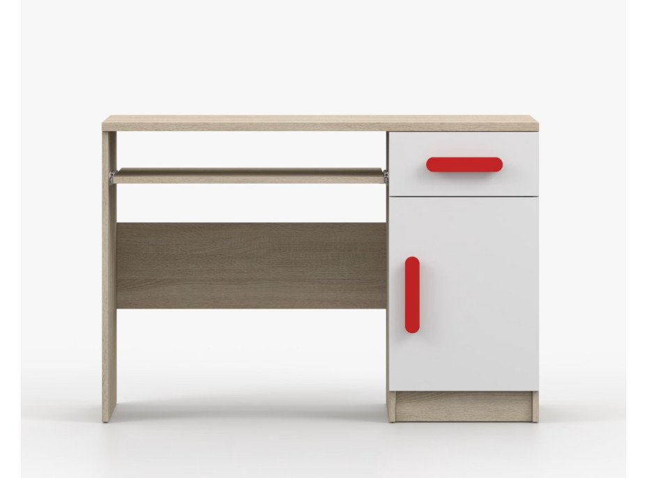 Psací stůl SMYK - dub sonoma/bílý (více variant)
