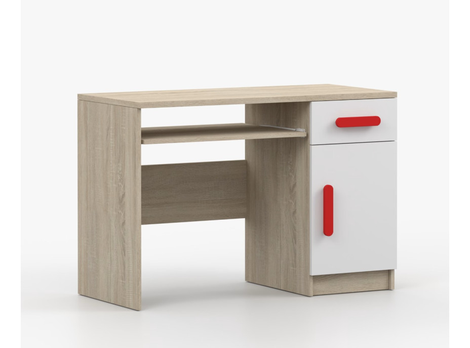 Psací stůl SMYK - dub sonoma/bílý (více variant)