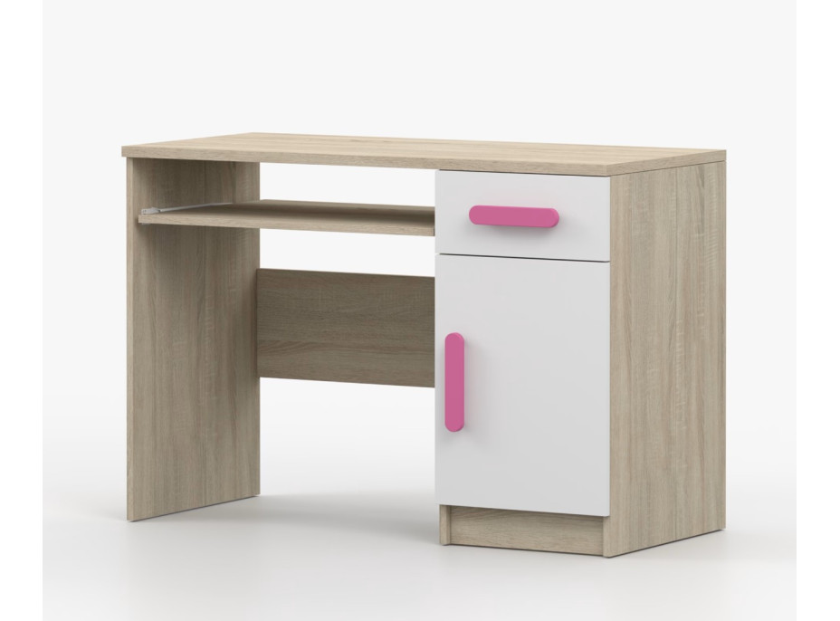 Psací stůl SMYK - dub sonoma/bílý (více variant)
