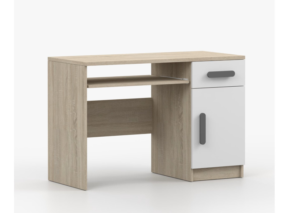 Psací stůl SMYK - dub sonoma/bílý (více variant)