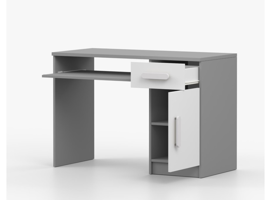 Psací stůl SMYK - šedý/bílý (více variant)