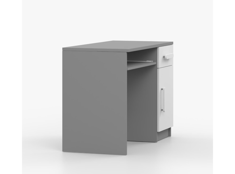 Psací stůl SMYK - šedý/bílý (více variant)