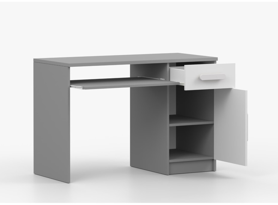 Psací stůl SMYK - šedý/bílý (více variant)