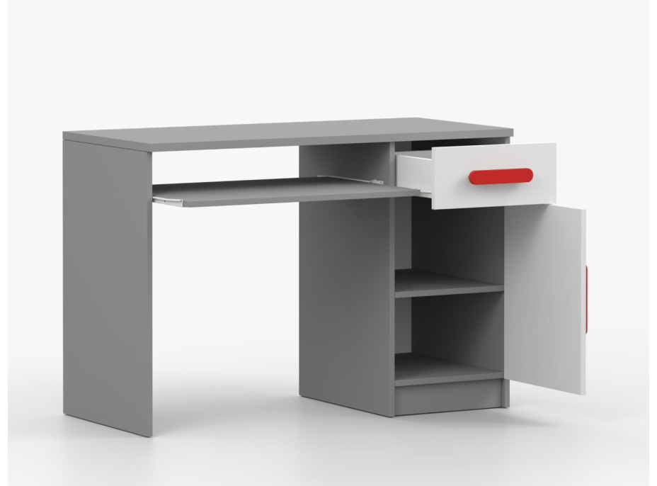 Psací stůl SMYK - šedý/bílý (více variant)