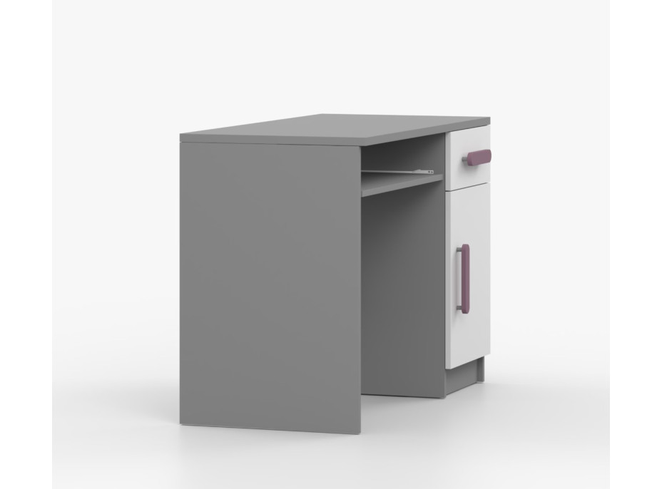 Psací stůl SMYK - šedý/bílý (více variant)