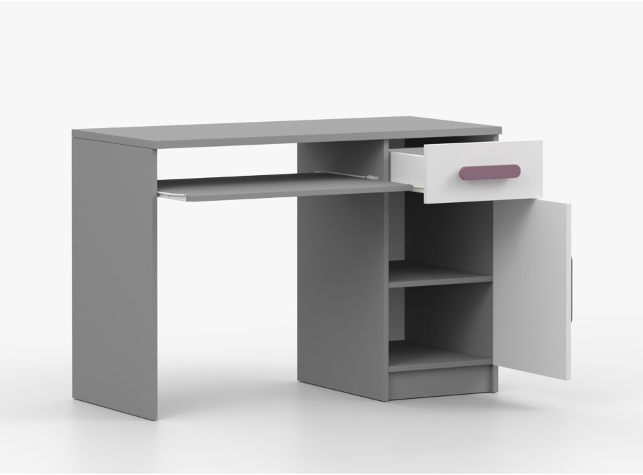 Psací stůl SMYK - šedý/bílý (více variant)