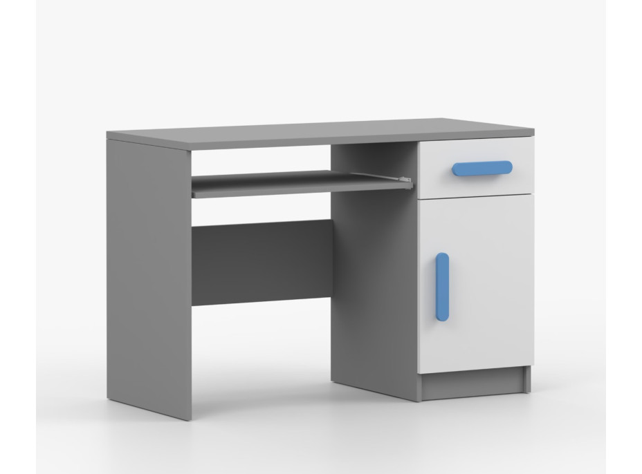 Psací stůl SMYK - šedý/bílý (více variant)