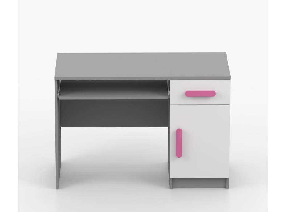 Psací stůl SMYK - šedý/bílý (více variant)