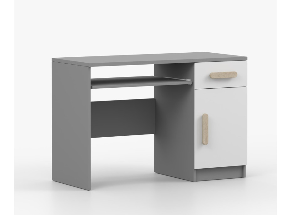 Psací stůl SMYK - šedý/bílý (více variant)