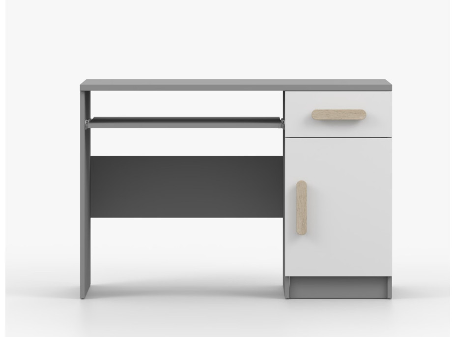 Psací stůl SMYK - šedý/bílý (více variant)
