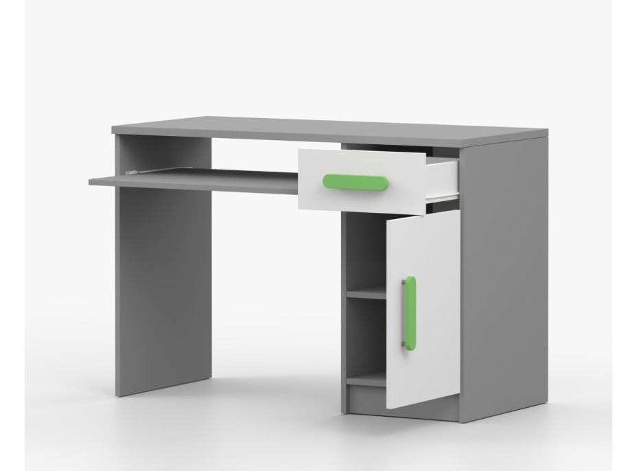 Psací stůl SMYK - šedý/bílý (více variant)