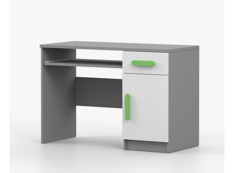 Psací stůl SMYK - šedý/bílý (více variant)