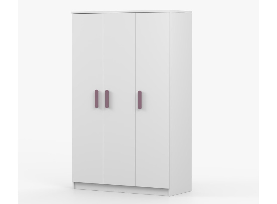 Šatní skříň SMYK 120 - bílá (více variant)