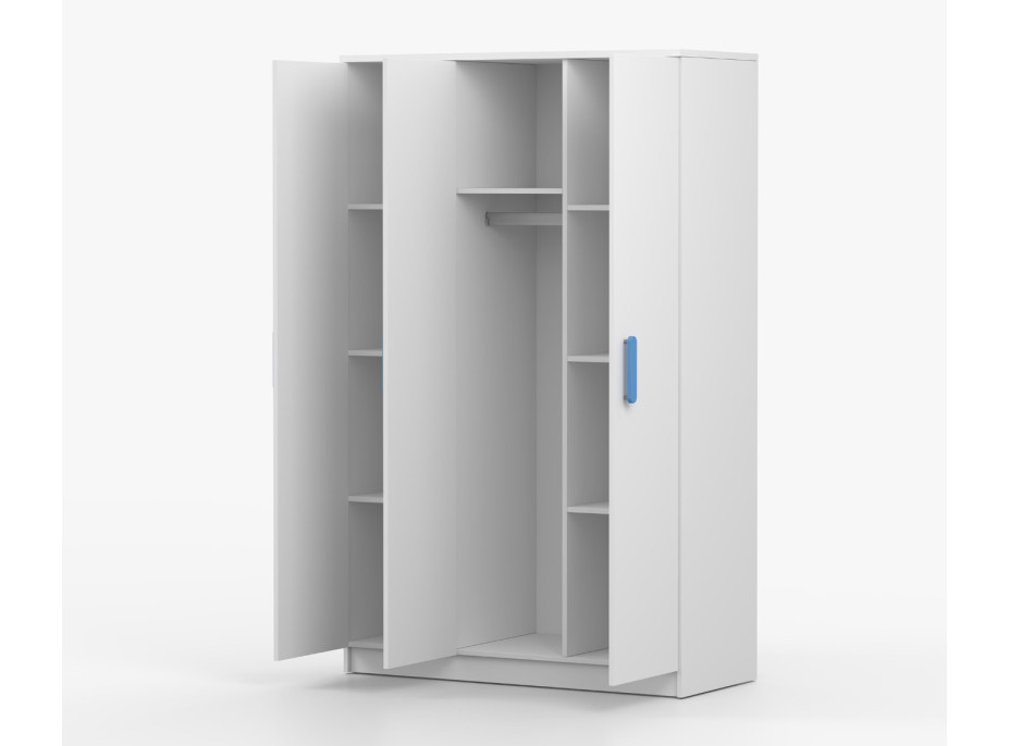 Šatní skříň SMYK 120 - bílá (více variant)