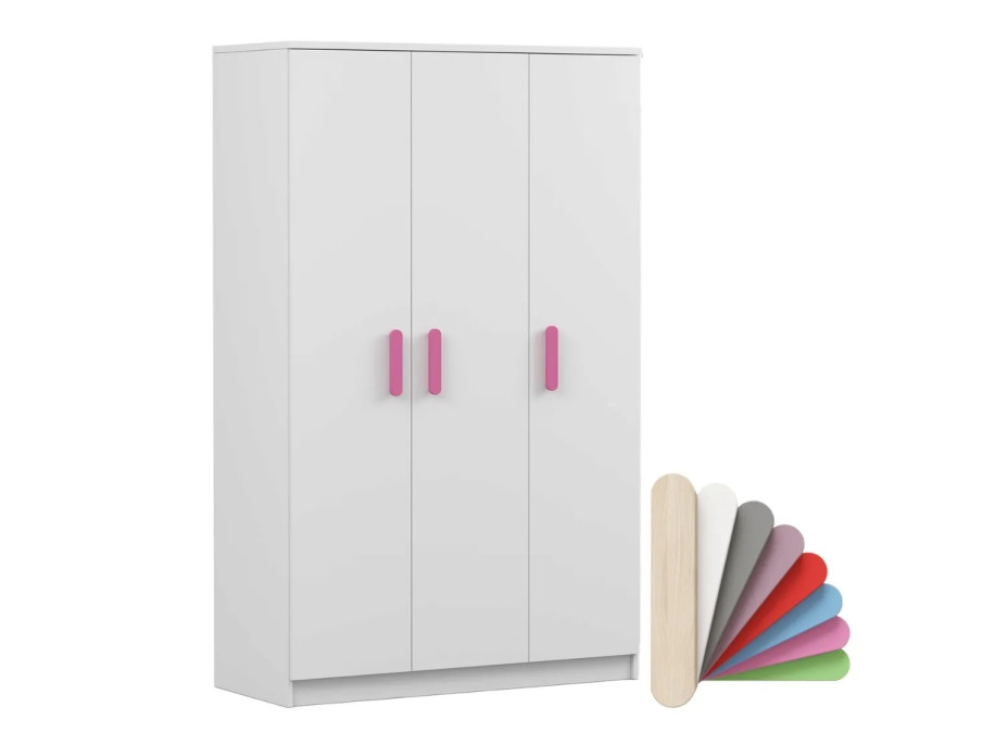 Šatní skříň SMYK 120 - bílá (více variant)