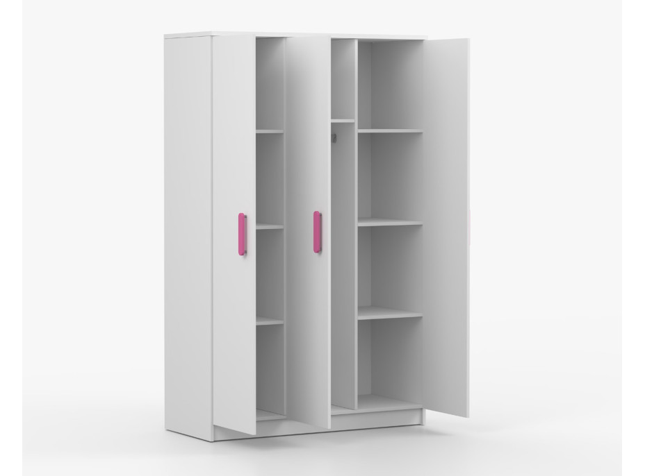 Šatní skříň SMYK 120 - bílá (více variant)