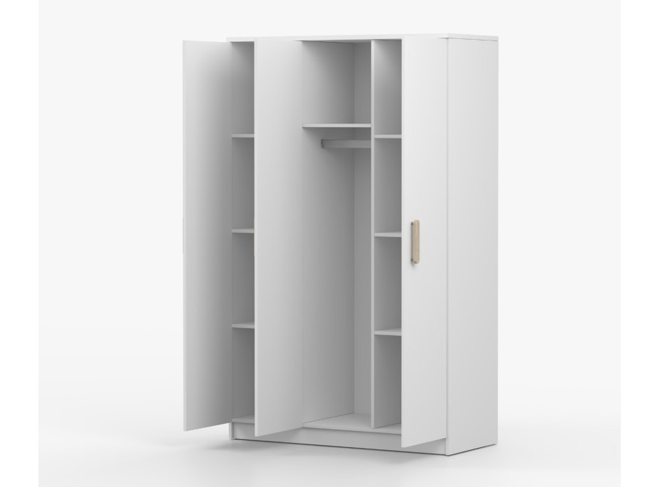 Šatní skříň SMYK 120 - bílá (více variant)