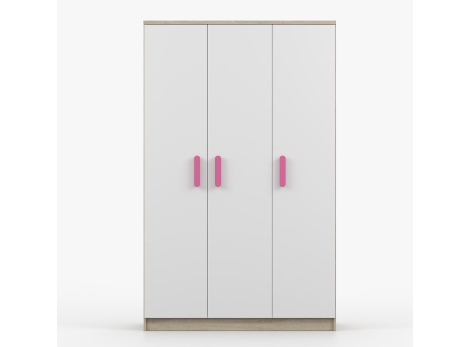 Šatní skříň SMYK 120 - dub sonoma/bílá (více variant)