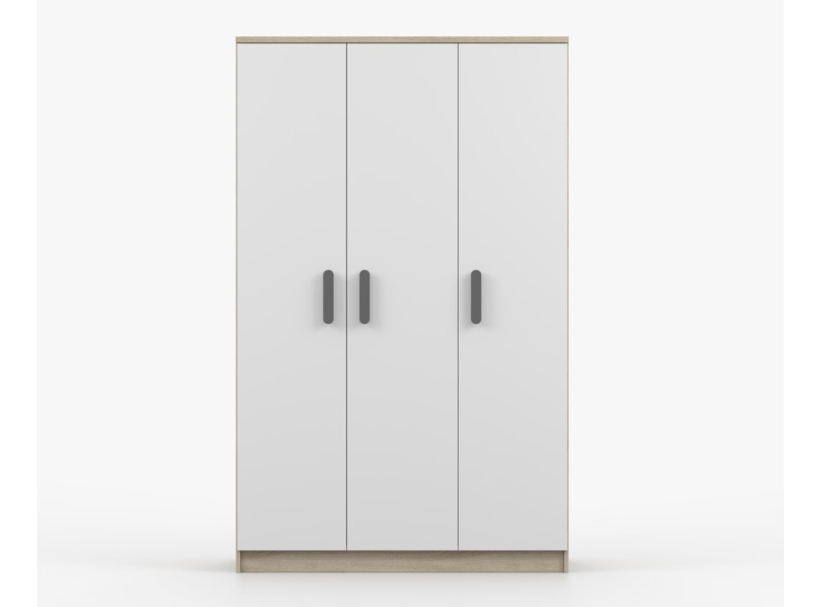 Šatní skříň SMYK 120 - dub sonoma/bílá (více variant)