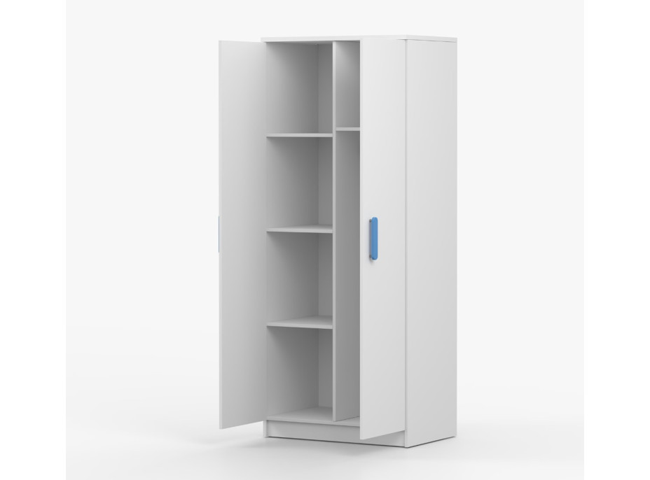 Šatní skříň SMYK 80 - bílá (více variant)