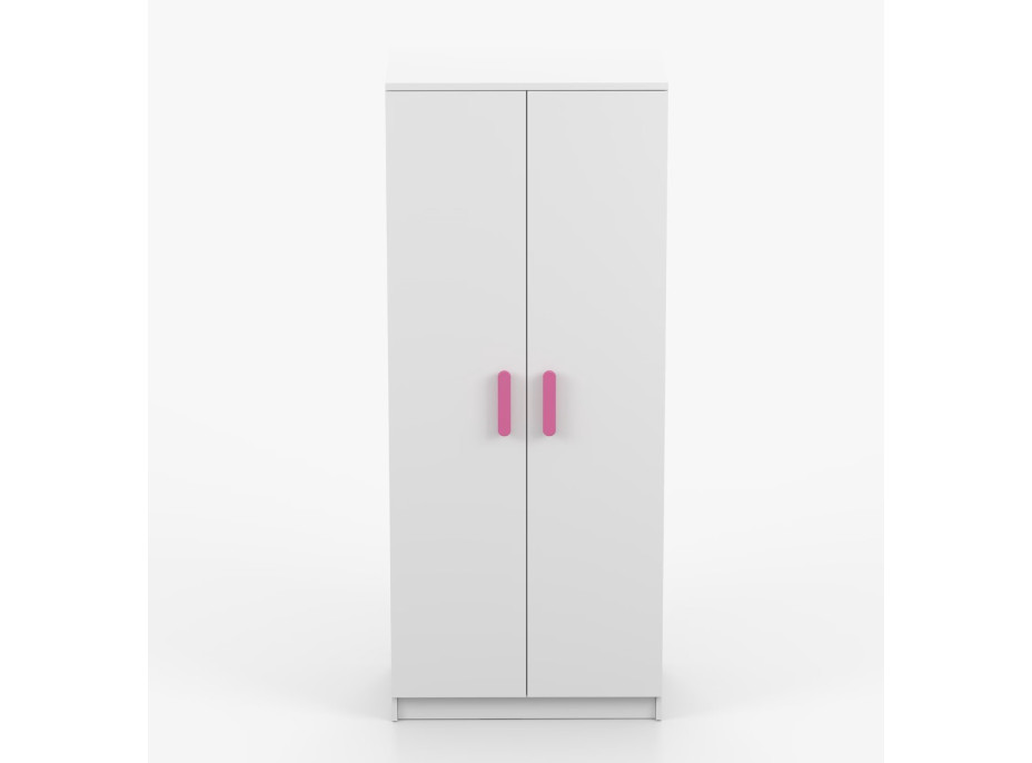 Šatní skříň SMYK 80 - bílá (více variant)
