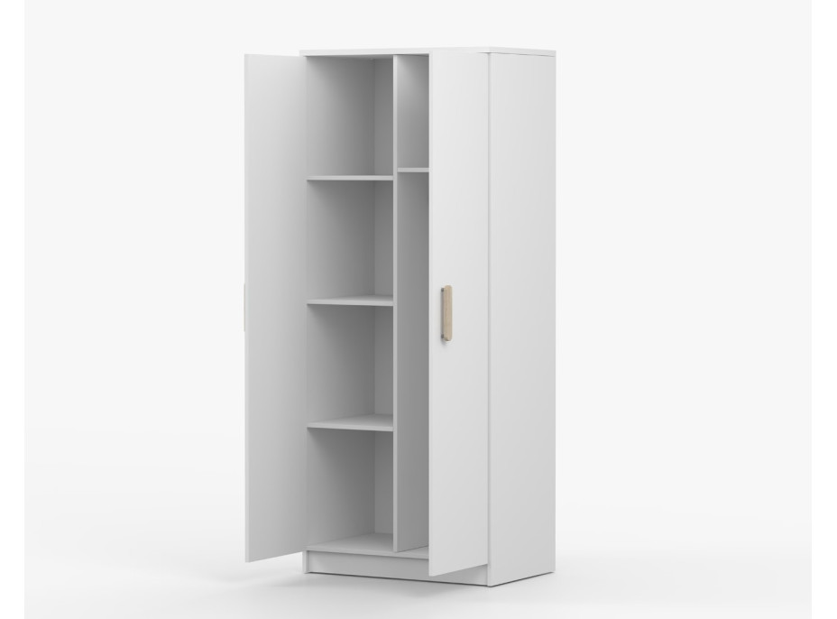 Šatní skříň SMYK 80 - bílá (více variant)