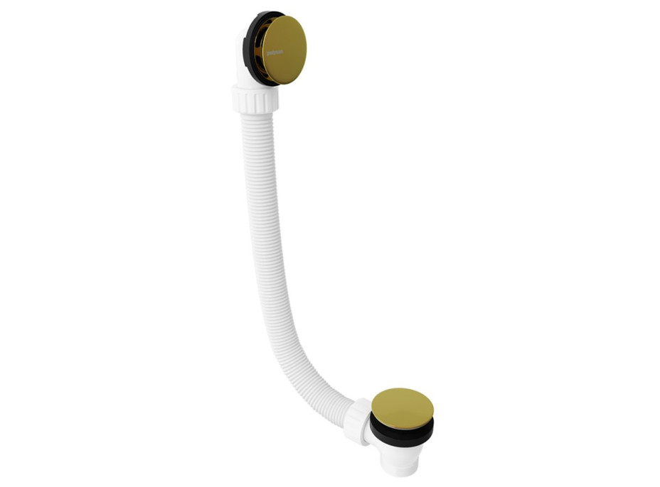Polysan Vanová souprava bez napouštění, click-clack, délka 1200mm, zátka 72mm, zlato mat 71858.91