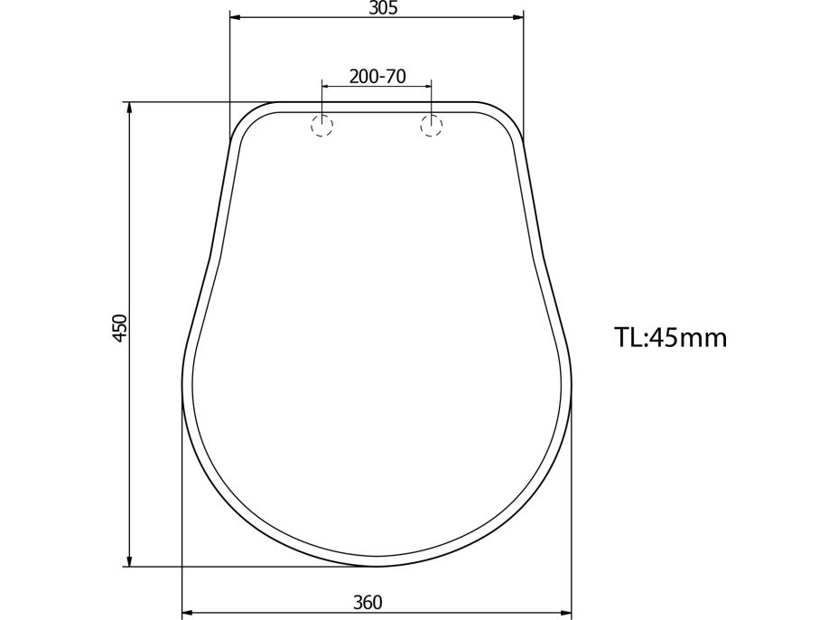 Kerasan RETRO WC sedátko, bílá/chrom 109001N