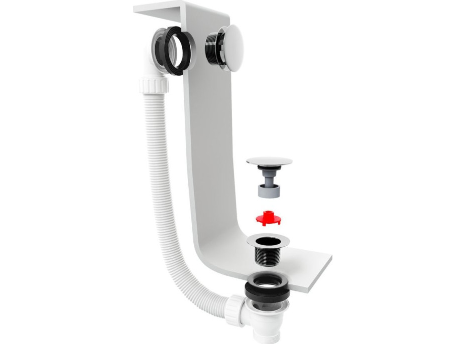 Polysan Vanová souprava bez napouštění, click-clack, délka 1200mm, zátka 72mm, zlato 71858.90